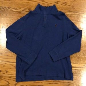 Polo Ralph Lauren Blue 1/4 Zip Sweater Size L